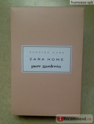 Ароматизатор для белья Zara Home Парфюмерные карточки PURE GARDENIA фото