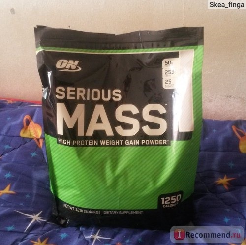 Спортивное питание Optimum Nutrition Гейнер Serious Mass фото