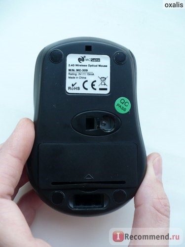 Компьютерная мышь TinyDeal MC Saite MC-309 2.4GHz 1600 DPI Wireless Optical Mouse Mice with Receiver for Laptop Notebook PC CMS-189823 фото
