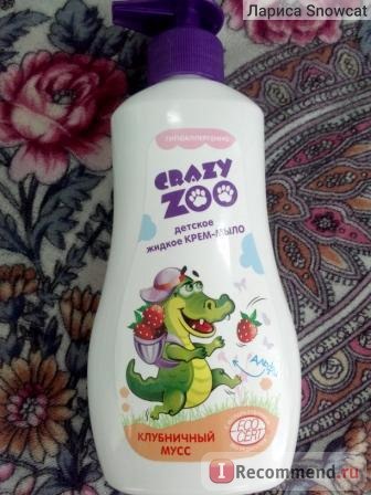 Жидкое мыло Crazy Zoo Клубничный мусс фото