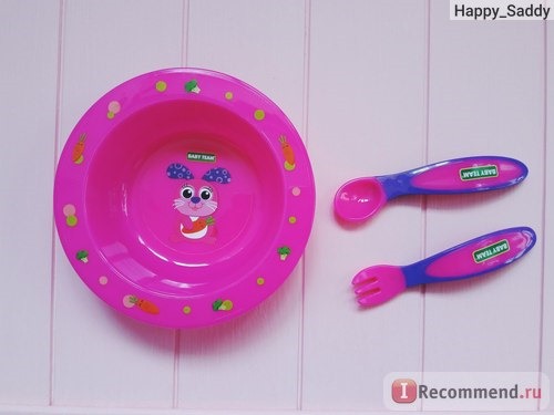 Детская посуда Baby team 4 предмета. фото