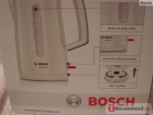 Электрический чайник BOSCH TWK3A011 Compact Class фото