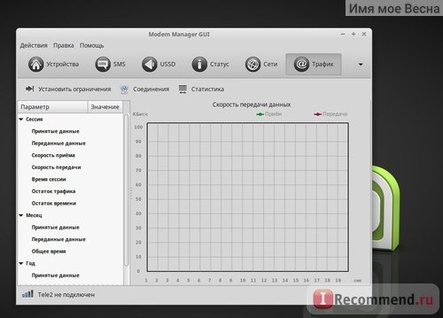 Modem Manager GUI для 3G модема.