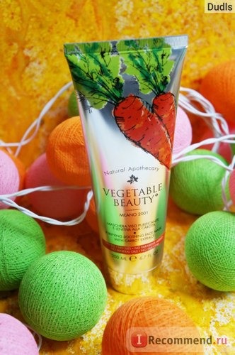 Маска для лица Vegetable Beauty Очищающая успокаивающая с экстрактом моркови фото