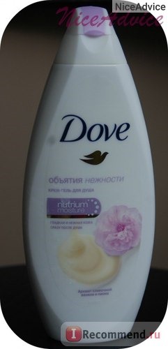 Крем-гель для душа Dove Объятия нежности «Сливочная ваниль и пион» фото