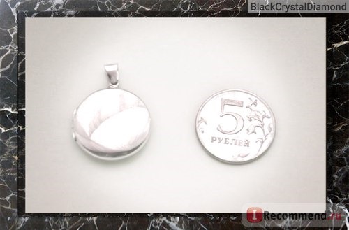 Ювелирные изделия Silver Discount Круглый серебряный медальон фото