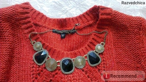 Бижутерия Buyincoins Fashion Sweater Shirt Gem Jewelry Decoration Pendant Chain Necklace фото