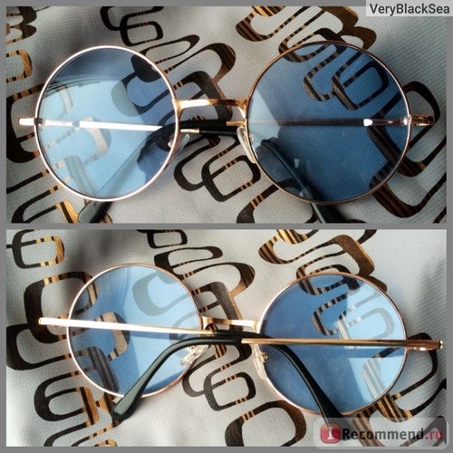 Солнцезащитные очки Aliexpress New Unisex Hippie Sunglasses Shades 60 s John Lennon Style Vintage фото