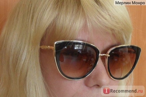 Солнцезащитные очки Aliexpress MERRYSTORE Fashion Women Cat Eye Sunglasses Alloy Frame Brand Designer Sunglasses Classic Shades Oculos de sol UV400 фото