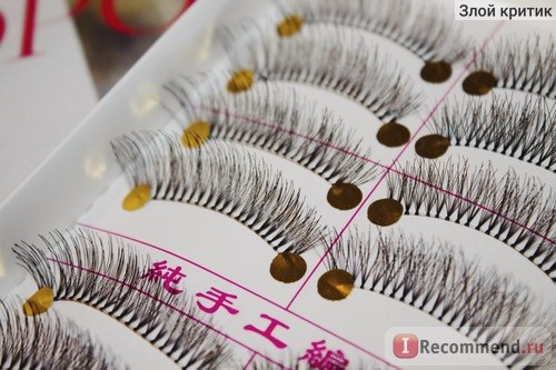 Накладные ресницы Aliexpress 10 pairs handmade fake false eyelash natural look transparent stem 218 wholesale фото