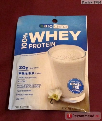 Протеин BioChem 100% Whey Protein, Vanilla Flavor фото