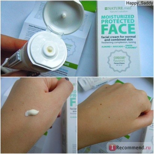 Крем для лица Nature.Med Moisturized Protected Face Защитное увлажнение для нормальной и комбинированной кожи. фото