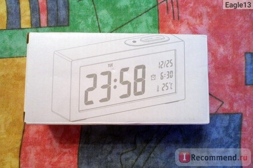 Часы настольные Ebay Piano Paint LCD Display Travel Desk Alarm Clock Date Thermometer Calendar Snooze фото