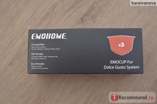 Многоразовые капсулы для кофемашин Dolce Gusto Emohome CAPSULES RECHARGEABLE REFILLABLE REUSABLE COFFEE фото