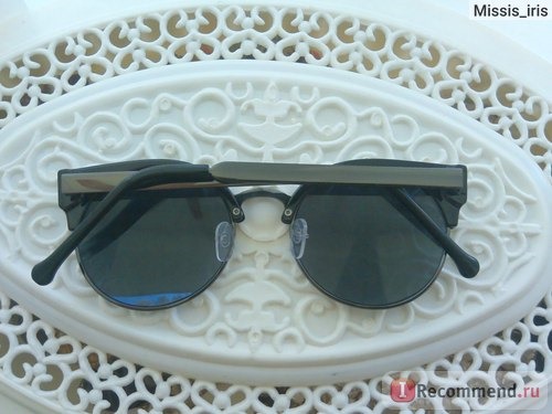 Солнцезащитные очки Aliexpress 2015 New Fashion Retro Designer Women Round Circle Glasses Cat Eye Semi-Rimless Vintage Sunglasses Goggles Oculos de sol фото