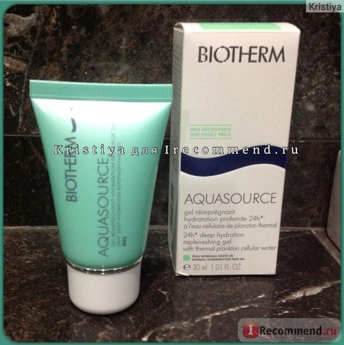 Biotherm Aquasource Deep Hydration Replenishing Gel