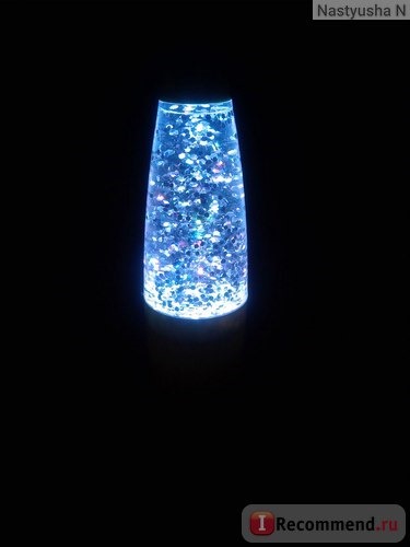 Светильник светодиодный Flarx с мерцающими блестками, переливается разными цветами фото
