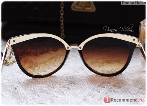 Солнцезащитные очки Aliexpress AEVOGUE Cat Eye Brand Design Sunglasses Women Fashion Spectacles Multicolor Optic Sun Glasses Gafas Oculos De Sol UV400 AE0085 фото