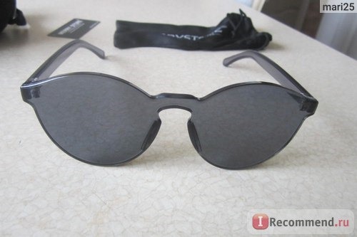 Солнцезащитные очки Aliexpress MERRYSTORE Fashion Women Sunglasses Cat Eye Shades Luxury Brand Designer Sun glasses Integrated Eyewear Candy Color UV400 фото