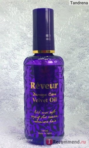 Масло для волос Japan Gateway Reveur Velvet Oil «Увлажнение и Блеск» фото