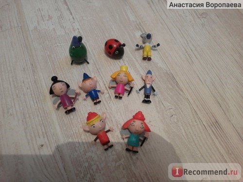 Aliexpress 9pcs/lot Ben and Holly's Little Kingdom Anime Figures Anime Cartoon Toys The Latest Gift Ben and Holly Little Kingdom,a53 Игрушка Маленькое королевство Бена и Холли фото