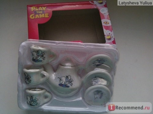 Набор керамической посуды для кукол «PLAY the GAME» - достали из упаковки