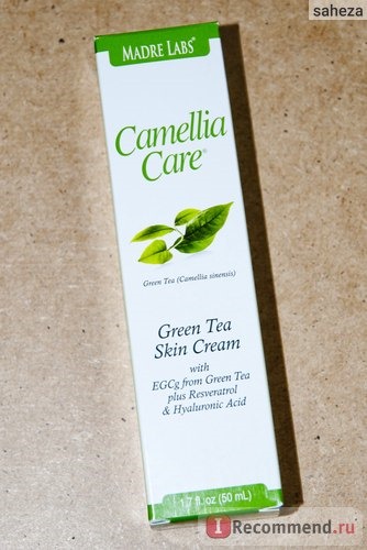Крем для лица Madre Labs Camellia Care, Concentrated Green Tea Skin Cream фото