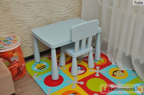IKEA Детские стул и стол серии МАММУТ фото