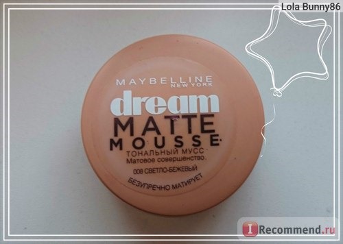 Тональный мусс для лица MAYBELLINE dream matte mousse фото