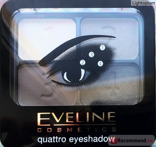 Тени для век Eveline Quattro eyeshadow фото