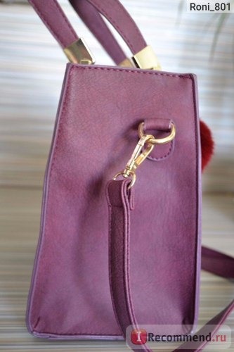 Сумка Aliexpress Handbag women casual tote bag female large shoulder messenger bags high quality PU leather handbag with fur ball фото