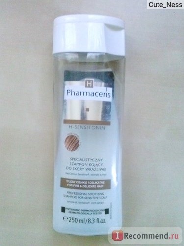 Шампунь Pharmaceris успокаивающий для чувствительной кожи головы h h-sensitonin professional soothing shampoo for sensitive scalp фото