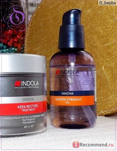 Масло для волос Indola Keratin straight oil фото