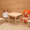 WoodFun Набор кукольной мебели для больших кукол: стол и 4 стула фото