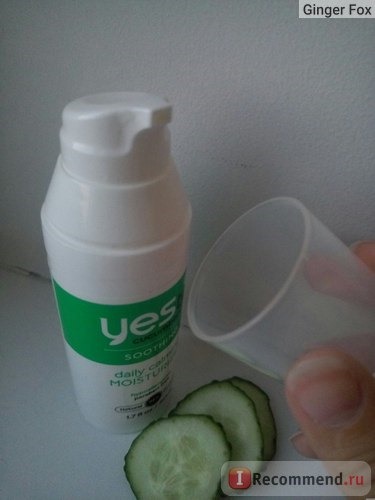 Крем для лица YES TO cucumbers. Soothing daily calming moisturizer (без SPF) фото