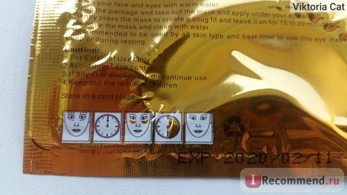 Гидрогелевые патчи для кожи вокруг глаз Aliexpress Natural crystal collagen gold powder eye mask,Anti-Aging ,Anti-puffiness, Dark circle, Anti wrinkle Eyes Care Skin care 10 Pairs фото