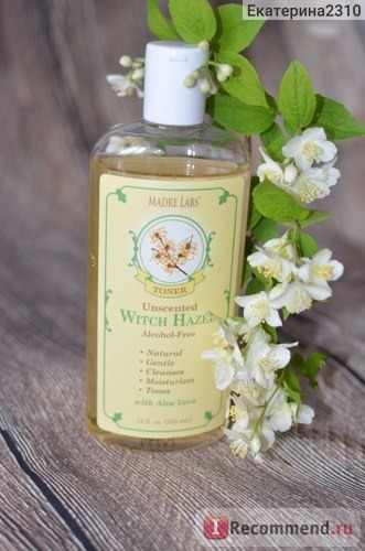 Тоник Madre Labs Witch Hazel Toner Unscented, Alcohol-Free фото