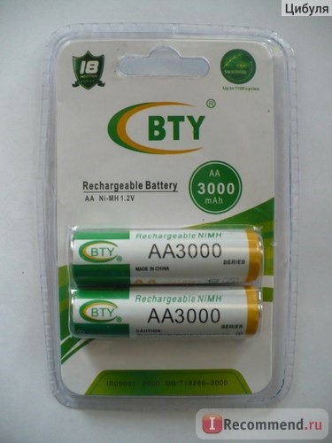 Аккумуляторы BTY AA3000 фото