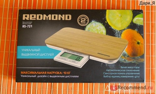 Весы кухонные Redmond RS-721 Бамбук фото