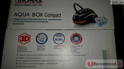 Пылесос с аквафильтром Thomas 786533 AQUA-BOX Compact фото