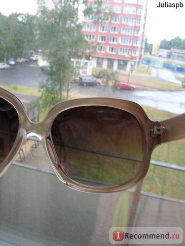 Солнцезащитные очки Ebay New Fashion Large Round Glasses Lady Women's Popular UV400 Polarized Sunglasses фото