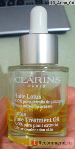 Масло косметическое Clarins Huile Lotus Face Treatment Oil для лица 