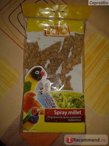 Корм для птиц Rio spray millet Сенегальское просо в колосьях фото