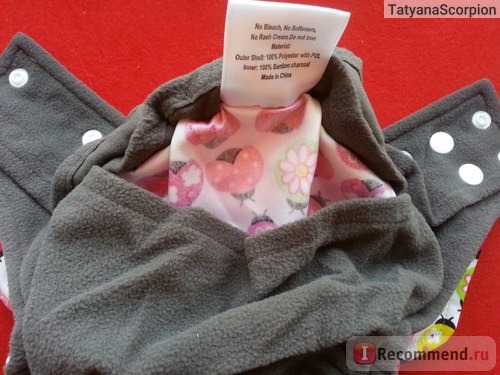 Многоразовые подгузники Антипамперс бэби / Antipampers baby Элит Beilessen с угольно-бамбуковым внутренним слоем фото