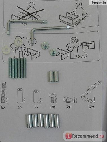Инструкция по сборке напольной вешалки Ikea «Ригга».