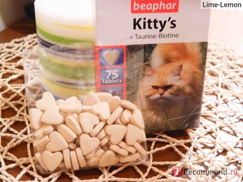 Лакомство Beaphar витаминное Kitty's + Taurine - Biotine фото