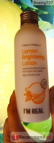 Лосьон для лица TONY MOLY I`m Real Lemon Brightening Lotion фото