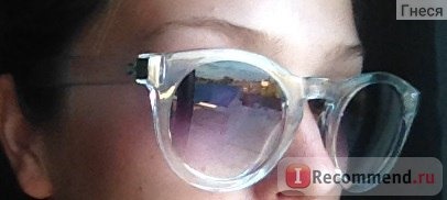 Солнцезащитные очки Ebay Unisex Women's Eyewear Rivet Plastic Frame Round Retro Sunglasses Glasses фото