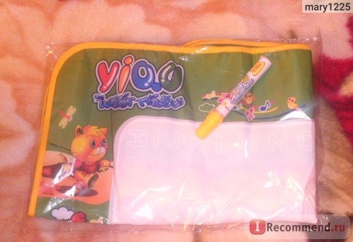 Коврик для рисования водой Tinydeal Funny Animal Theme Water Magic Scrawl Mat Cloth Drawing Board with Doodle Pen for Kids Children YTH-190740 фото