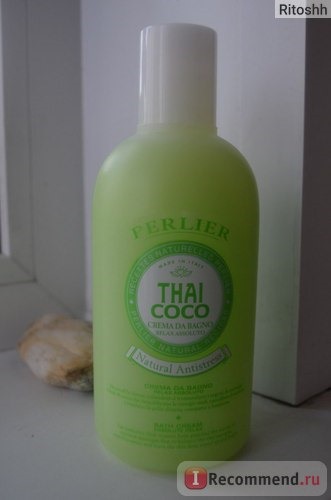 Пена для ванны PERLIER Крем расслабляющий Тайский кокос Thai Coco Отзыв с фото